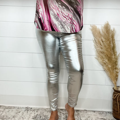 YMI hyperstretch Metallic Skinny (Silver)