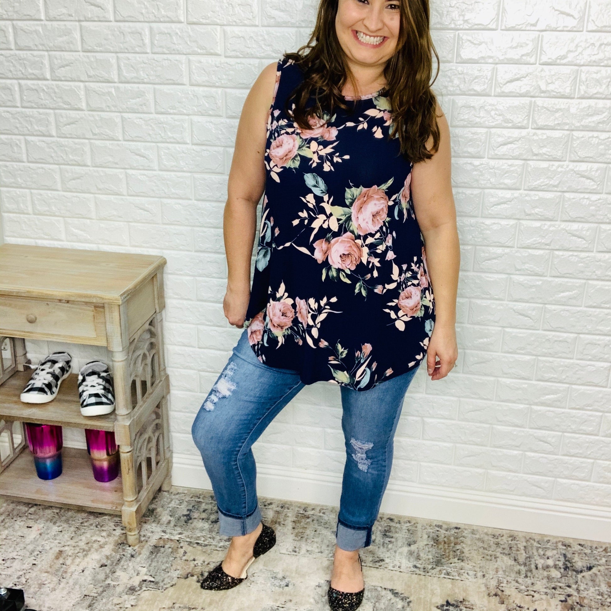 YMI/Royalty Mega Cuff Relaxed Fit Jeans