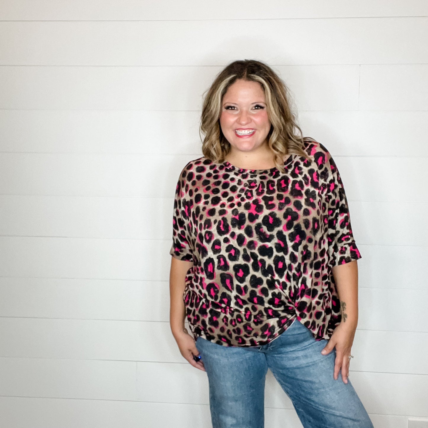 "You Did What" Animal Print Dolman Style