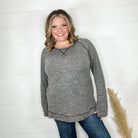 "Yup Thats The One" Long Sleeve Weekender (Charcoal)-Lola Monroe Boutique