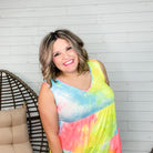 "Zelda" Tie Dye Babydoll Tank Top-Lola Monroe Boutique