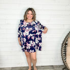 Zenaya 3/4 Sleeve Floral Dress with Pockets-Lola Monroe Boutique