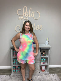 Color Run Lounge Shorts-Lola Monroe Boutique