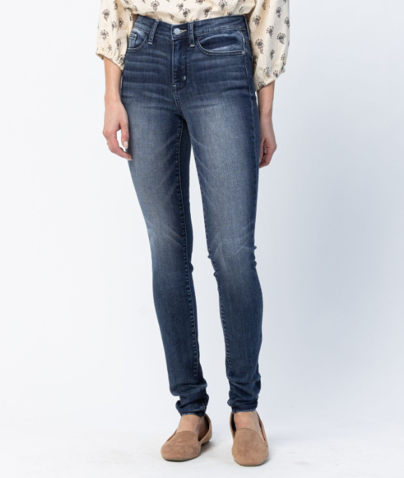 Judy Blue "Cool as a cucumber" Long Skinny Jeans