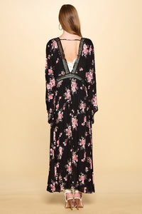 "Jessa" Lace Edge Floral Kimono