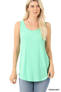 Modal Scoop Neck Relaxed Fit Tank (Multiple Colors)