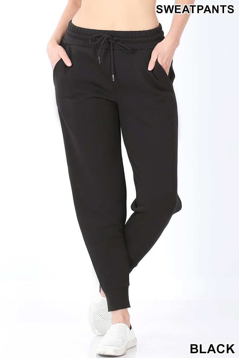 Doorbuster Draw String Sweat Pants with Pockets-Lola Monroe Boutique