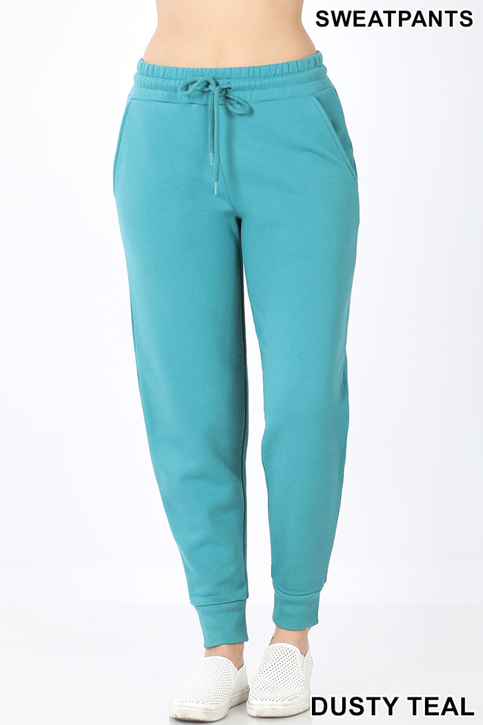 Doorbuster Draw String Sweat Pants with Pockets-Lola Monroe Boutique