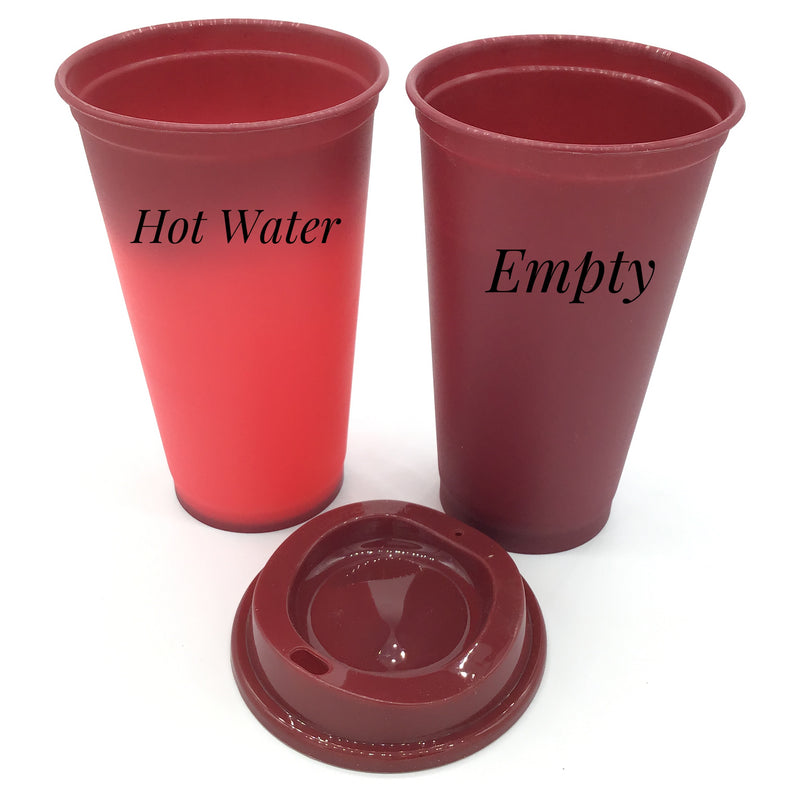 Hot Beverage Color Changing Reusable Cups (Multiple Colors)-Lola Monroe Boutique