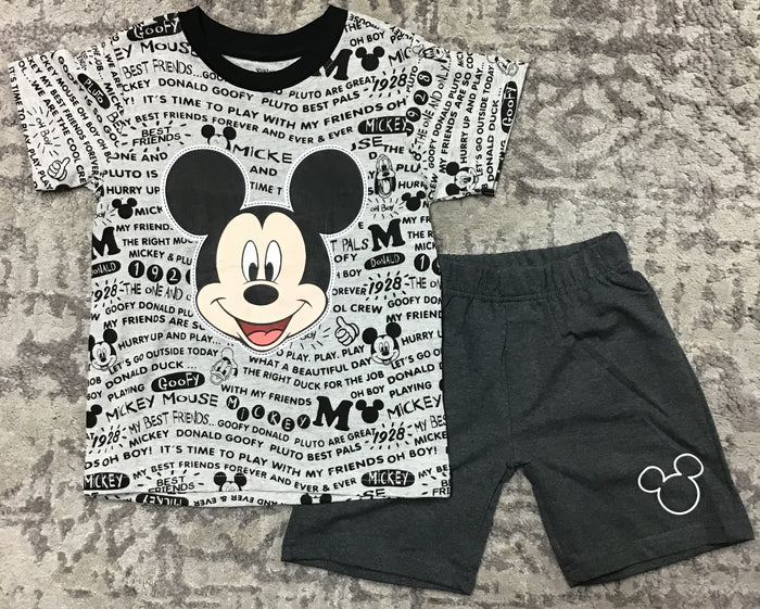 Disney Mickey Mouse Kids Short Set-Lola Monroe Boutique