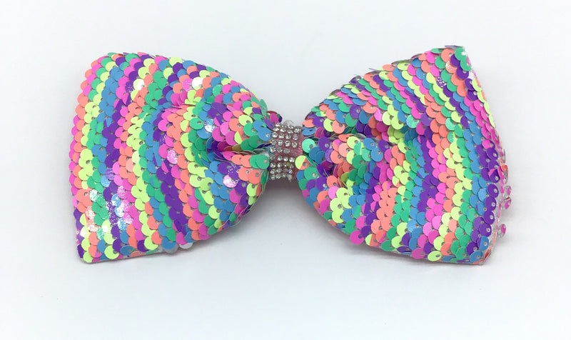 Flipsy Sequin Hair Bow (Multiple Colors)-Lola Monroe Boutique