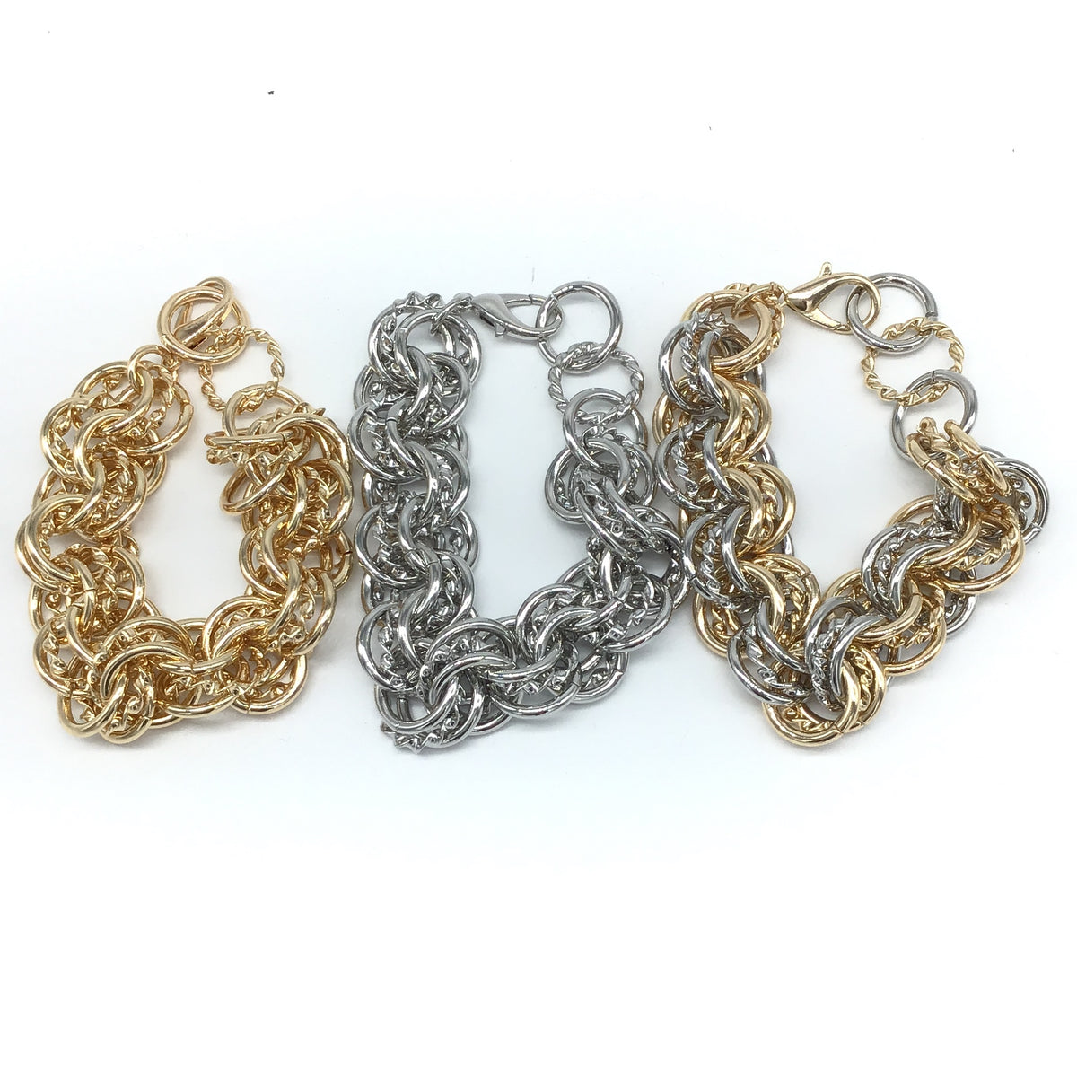 Chunky Metal Link Bracelet (Multiple Colors)
