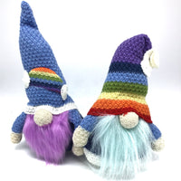 Knit Rainbow Gnomes ( Blue or Purple)-Lola Monroe Boutique