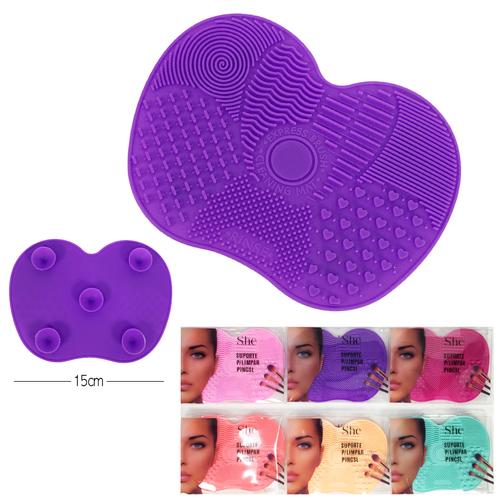 Makeup Brush Cleaning Mat (Multiple Colors)