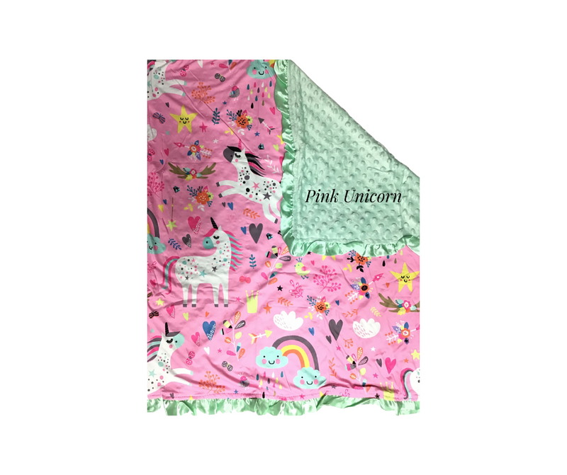 Minky Baby Blankets (Multiple Options)-Lola Monroe Boutique