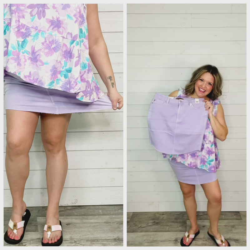 Judy Blue Lavender Skirt