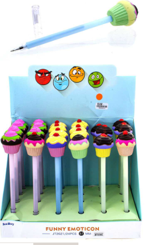 Cupcake Pen (Multiple Colors)-Lola Monroe Boutique