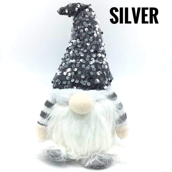 Sequined Hat Light Up Gnome (Multiple Colors)