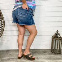 Judy Blue "Frayed Perfection" High Rise Shorts