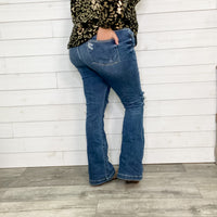 Judy Blue "Saddle Up" Buttonfly Flare Jeans