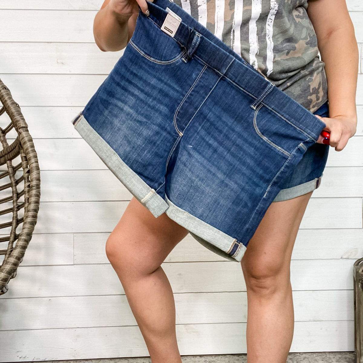 Judy Blue "Double Take" Jeggings Shorts