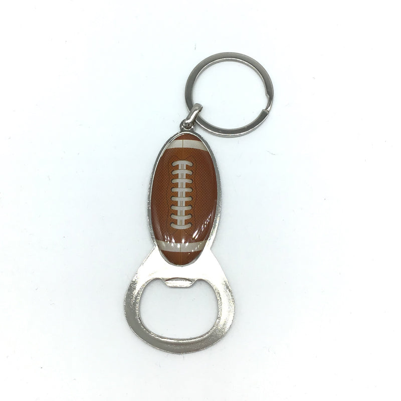 Football Shaped Keychain and Bottle Opener