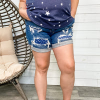 Judy Blue "Show Me Your Stars" Patch Shorts