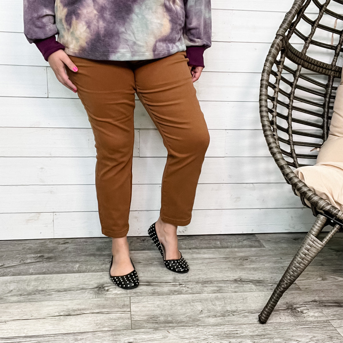 Judy Blue Brown Slim Fit Utility Jeans – Lola Monroe Boutique