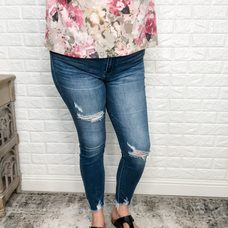 Judy Blue "Spring Fever" High Rise Skinnies-Lola Monroe Boutique
