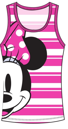 Junior Sizing Disney Minnie Mouse Striped Tank-Lola Monroe Boutique