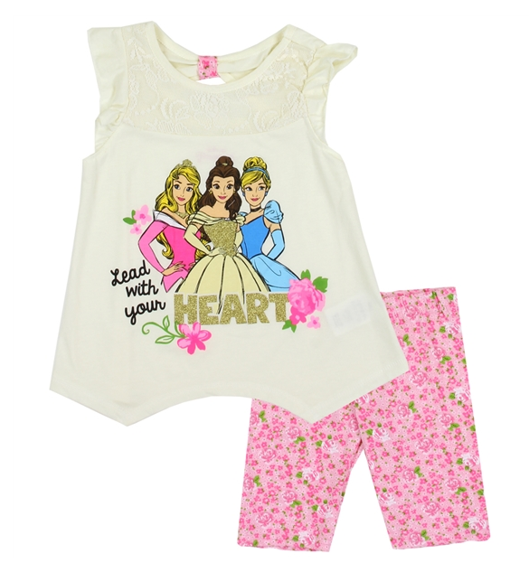 Disney Princess Kids Short Set-Lola Monroe Boutique