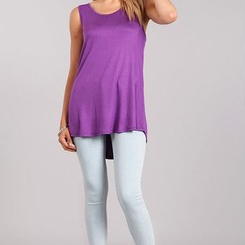 Relaxed Fit Tank Racerback-Lola Monroe Boutique