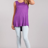 Relaxed Fit Tank Racerback-Lola Monroe Boutique
